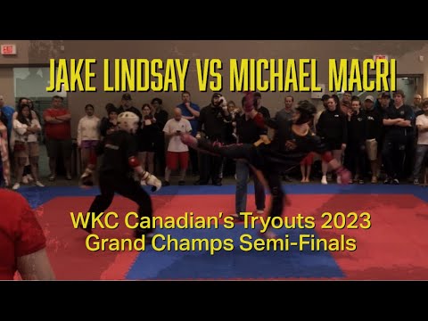 🤜🏻💥🤛🏻Jake Lindsay VS Michael Macri - Grand Champs - Sparring - WKC Canadian Championships 2023