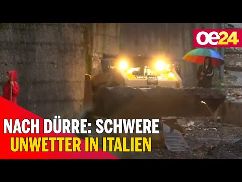 Nach Dürre: Schwere Unwetter in Italien