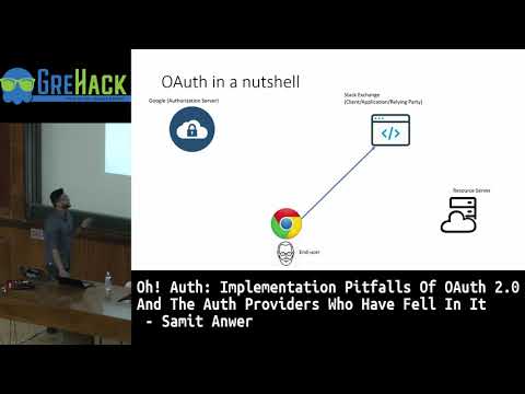 GreHack 2019: Implementation Pitfalls Of OAuth 2.0 - Samit Anwer