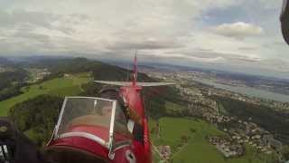 preview picture of video 'Tiger Moth DH82 - Flight from LSZK to LSZO'