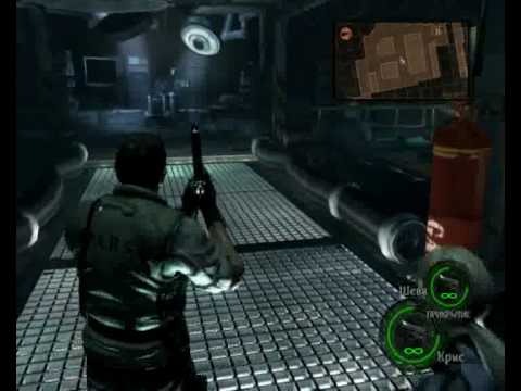 Resident Evil 5 Walkthrough 5-2 Part 2 (Pro mode,No damage,M92F handgun only, No upgrade, A.I. only)