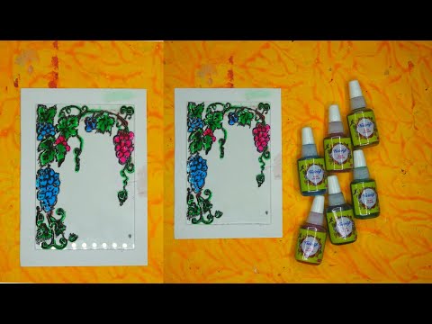 Fevicryl Glass painting| DIY Bottle art| Fevicryl glass colours |Glass painting #diwali #diwali2020