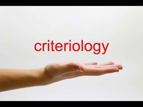 How to Pronounce criteriology - American English