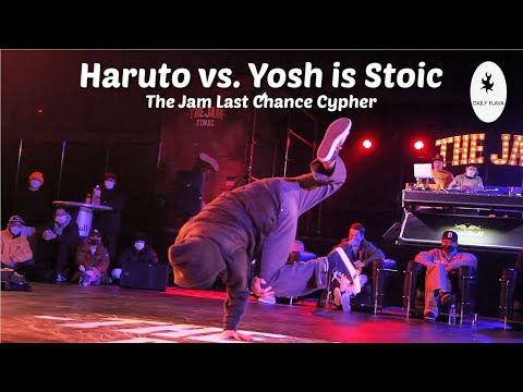 Final. Haruto (Body Carnival) vs. Yosh is Stoic (Gun Smoke Breakers). The Jam: Last Chance Cypher