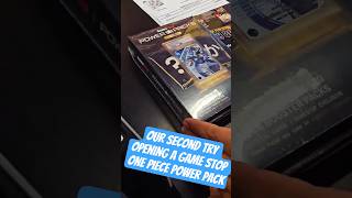 2nd try? Opening a Game Stop One Piece Power Pack with chance at Dodgers Luffy #onepiece #tcg