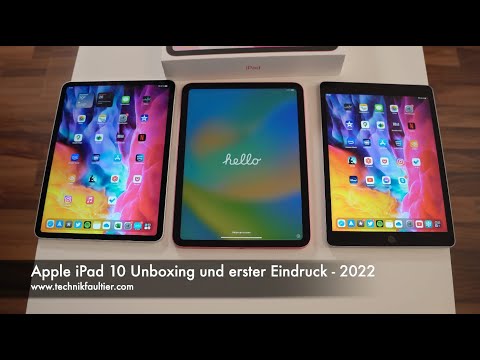 Apple iPad 10 Unboxing und erster Eindruck - 2022