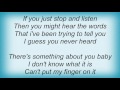 Jay Jay Johanson - I.O.U. My Love Lyrics