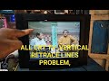 SANSUI Ultraslim CRT TV VERTICAL LINE PROBLEM REPAIR AND SOLUTION