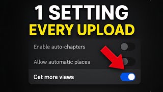 YouTube Setting That Increases Views THE MOST in 2025