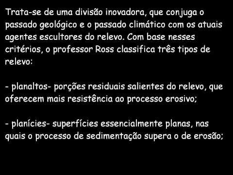 Jurandyr Ross e a classificação do relevo brasileiro