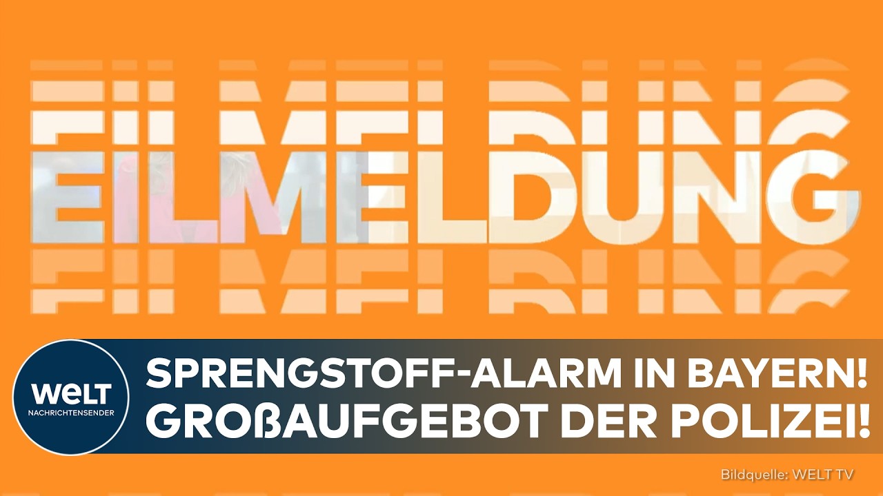 EILMELDUNG: Sprengstoff-Alarm in Bayern! Zugverkehr eingestellt! Großaufgebot der Polizei!