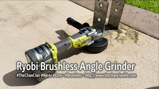 TechTalk: Ryobi 18-Volt ONE+ Cordless Brushless Angle Grinder - Demonstration P423