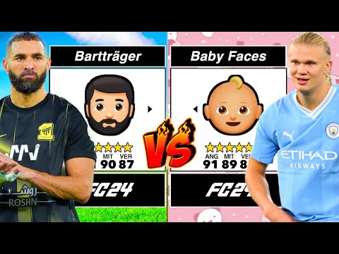 Bartträger 🧔🏻‍♂️ vs Baby Faces 👶🏻 in FC 24! 👀