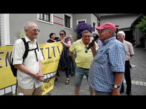Donauuferbahn - Demo Marbach 12.  Juni 2018