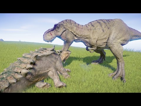All Herbivore Dinosaurs Vs All Carnivore Dinosaurs Fights - Jurassic World Evolution