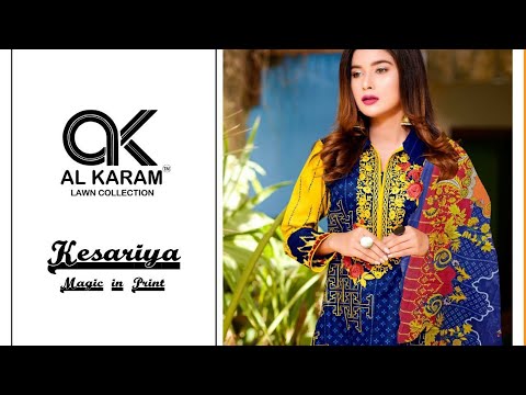 🌹Al- Akram VOL-02🌹 - Kesariya... Magic in Print. Ladies Dress Material.