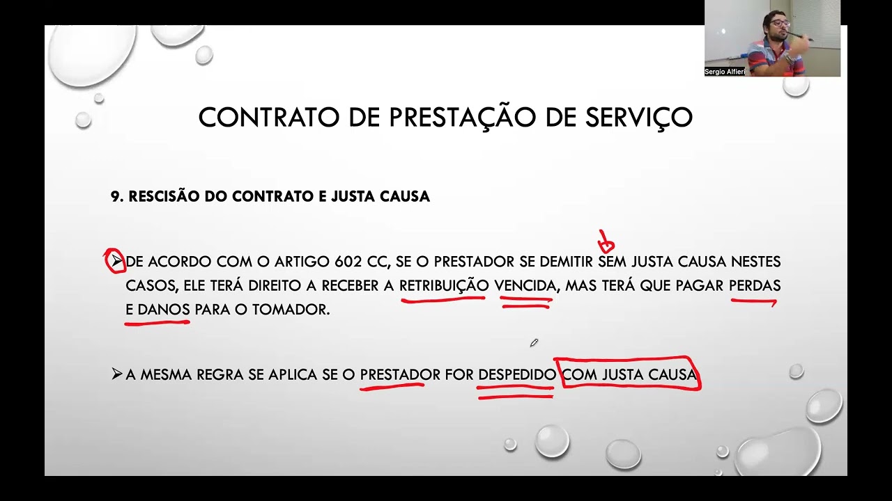 Contrato de prestação de serviço (parte 5)