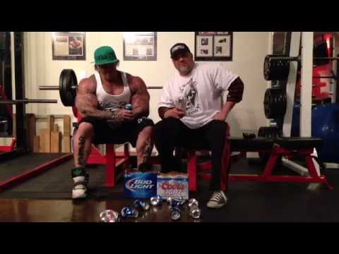 Chillin' with RICH PIANA after our Bench Press Beer Drinking Challenge | BigJsExtremeFitness