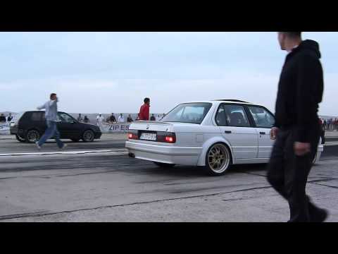 BMW E30(Engine M5 E34 TURBO) vs GOLF VR6 (Syncro) TURBO