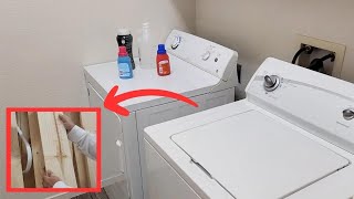 How a piece of wood can make your laundry room prettier and more organized! (Really!)