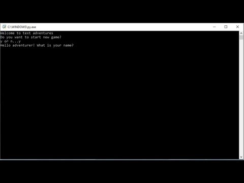 Text adventure - python
