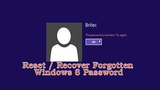 Recover from Forgotten Windows 8 Password