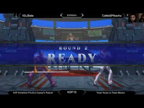 Team Mexico vs Team Korea KOF13 Pre-Evo Exhibition (Part 2)