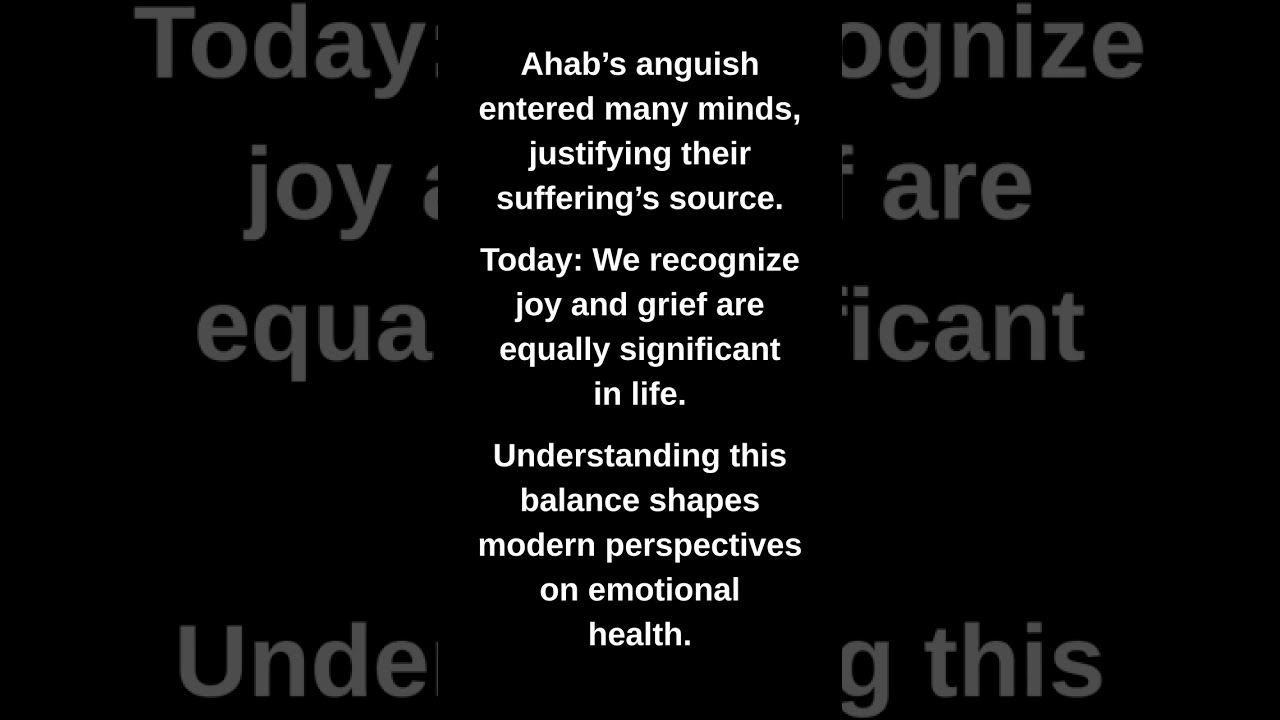 Ahab's anguish entered many minds, justifying their suffering's source.