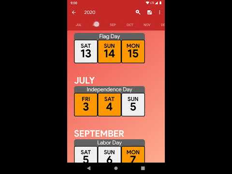Florida Calendar 2023 Video