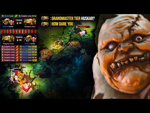 This Pudge TAUGHT Grandmaster tier HUSKAR a LESSON | Pudge Official