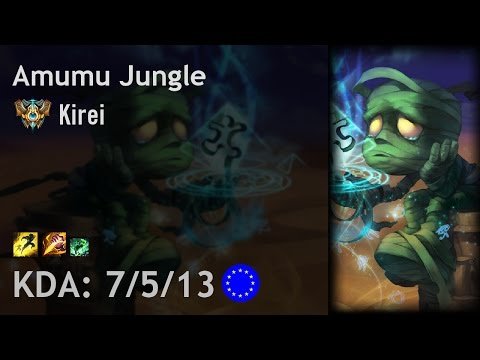 Amumu Jungle vs Ivern - Kirei - EUW Challenger Patch 7.7
