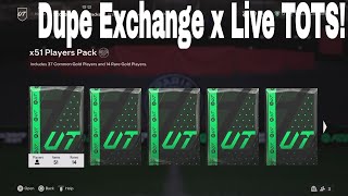 I Sent My Entire Club Into Duplicate Exchange Packs For Live TOTS! FC 24 Ultimate Team!