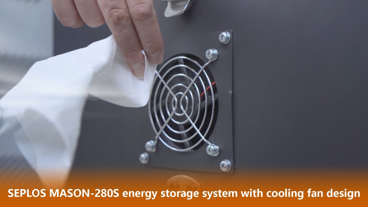 SEPLOS MASON 280 48V Lifepo4 Battery with Air Cooling Fan - Make heat air take-out process visible