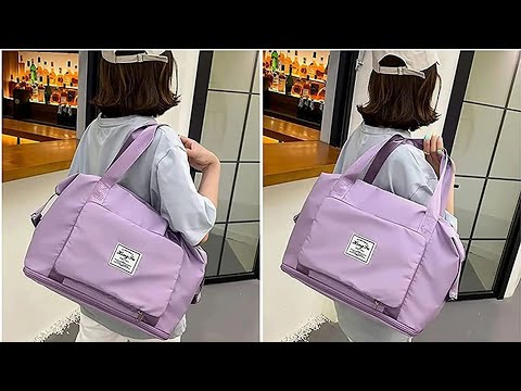 Travel Duffle Bag, Expandable Folding Travel Bag for Women