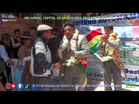 Aniversario de Mecapaca, y Felicitaciones por sus 78 años de creación, en este 2025