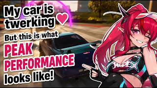 IRyS "twerks" her car to the finish line