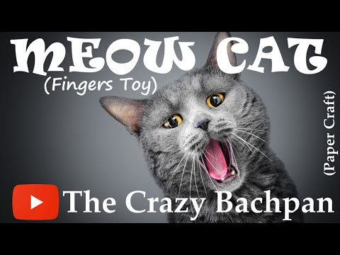 How To Make - Meow Cat 😺 Fingers Toy 011 - The Crazy Bachpan