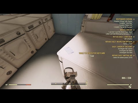 Fallout 76 Vault 51 How to Get the Executive Key Without Lockpicking Skill