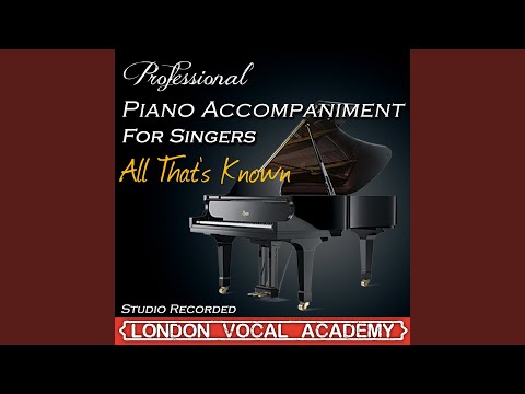 All That's Known ('spring Awakening' Piano Accompaniment) (Professional Karaoke Backing Track)
