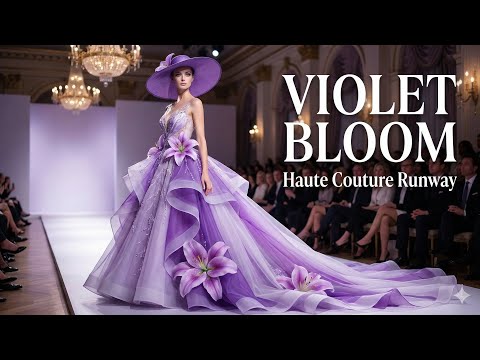 VIOLET BLOOM COUTURE | International Haute Couture Runway | Dreamy Floral Gowns