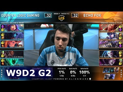 CLG vs FOX | S9 LCS Spring 2019 Week 9 Day 2 | CLG vs Echo Fox W9D2