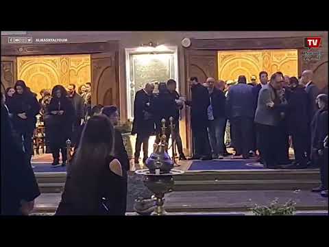 هاني رمزي ورياض الخولي يشاركان في عزاء شقيق أحمد حلمي