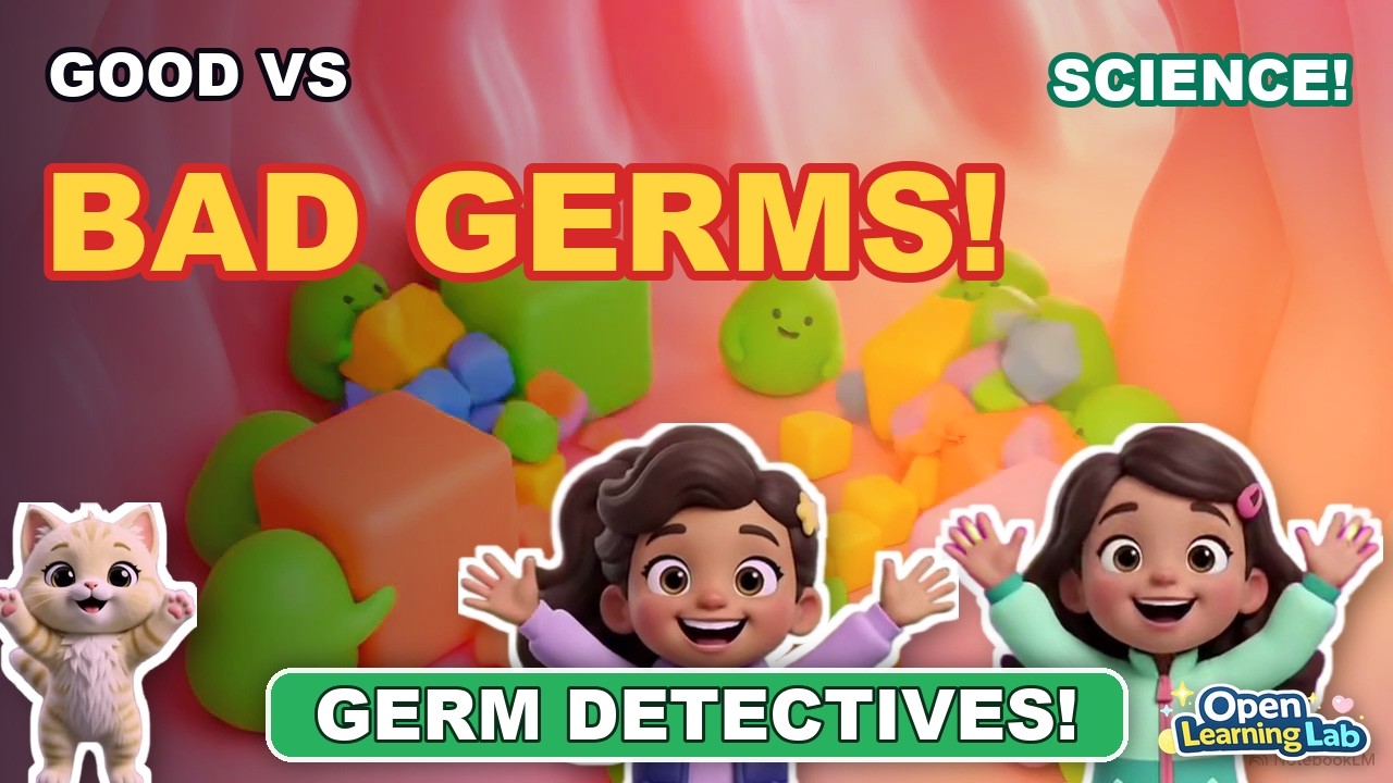 🦠 Good Germs vs Bad Germs! | Germs & Healthy Habits Explained for Kids