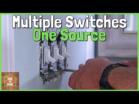 How To Wire 3 Switches With One Power Source | Install Multiple Light Switches In One Box
