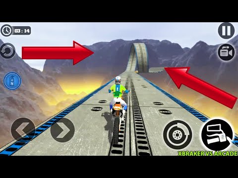 Impossible Moto Bike Tracks 3d: Levels 8, 9, 10, 11 Completed Moto Driving Stunts - Android Gameplay