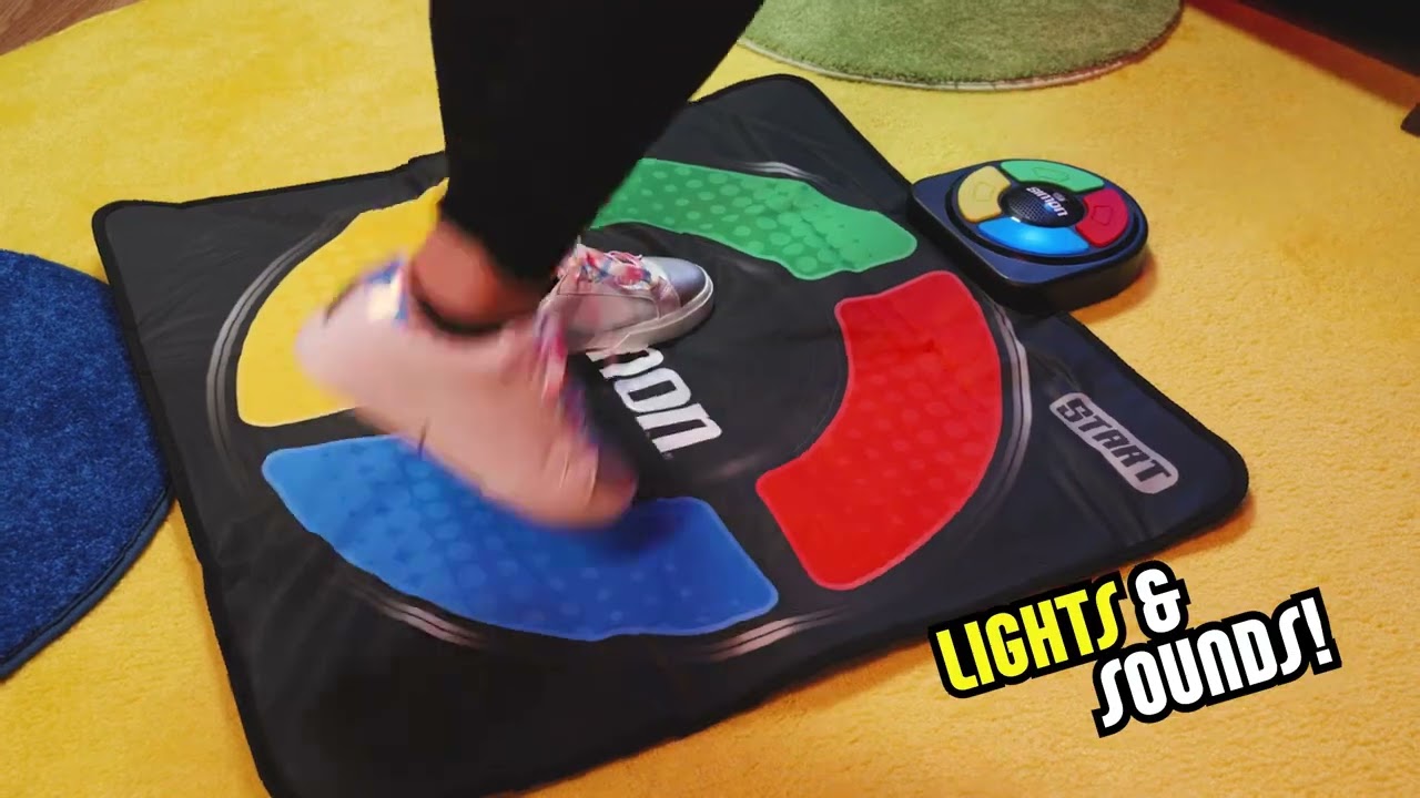 Hasbro Simon Jump Elektronische Spielmatte mit Licht und Sound