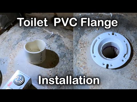 How to Install Toilet Flange | New construction toilet flange Installation