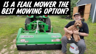 Are Flail Mowers Better Than a Brush Hog, Rotary, or Finish Mower? Frontier FL1161 Review & 1st Use