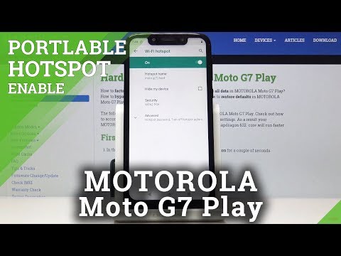 How to Activate Portable Hotspot in MOTOROLA Moto G7 Play - Network Access Point