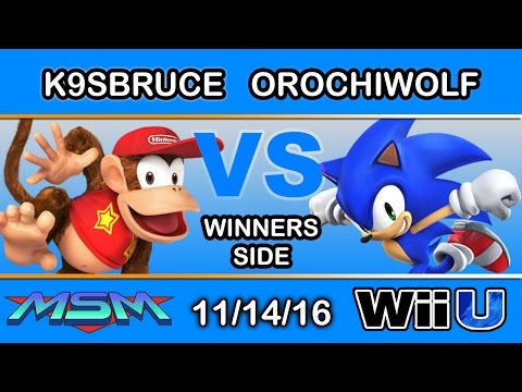 MSM 74 - INF | K9sbruce (Diddy) Vs. orochiwolf (Sonic) Winners Side - Smash Wii U